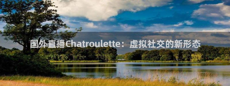 jrkan篮球直播：国外直播Chatroulette：虚拟社交的新形态